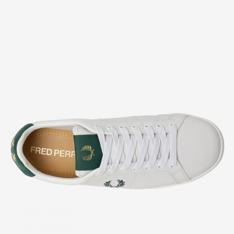 Fred Perry Унисекс Широкие Кожаные Кроссовки B722