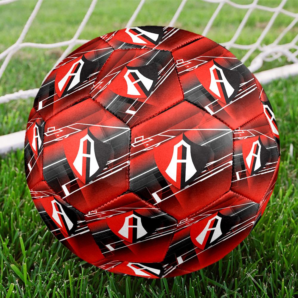 Atlas FC Indoor Soccer Ball Size 5 Colorful All Ages Machine Stitched PVC Competition Ready Durable High-Bounce