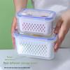 Small Transparent Airtight Food Storage Container for Kitchen and Refrigerator
