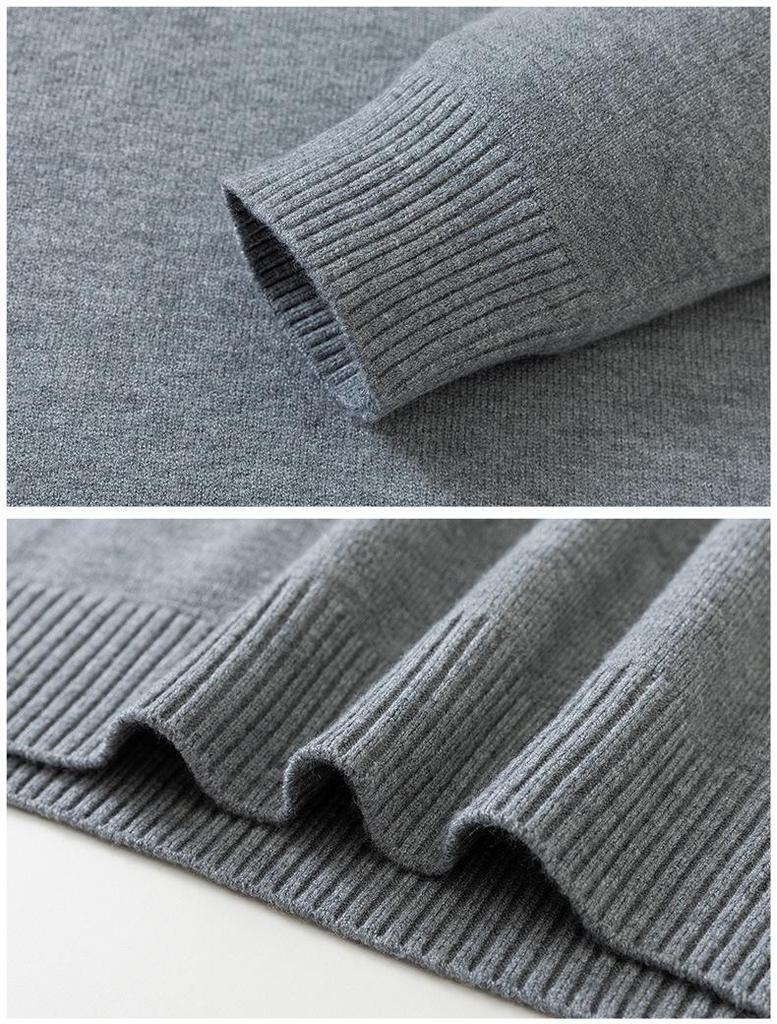 Мужская модная водолазка с защитой от катышков - модная однотонная трикотажная рубашка с длинными рукавами