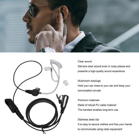 Гарнитура для рации с PTT и микрофоном, совместимая с Motorola XPR3000 XPR3300 XPR3300e XPR3500 XPR3500e 