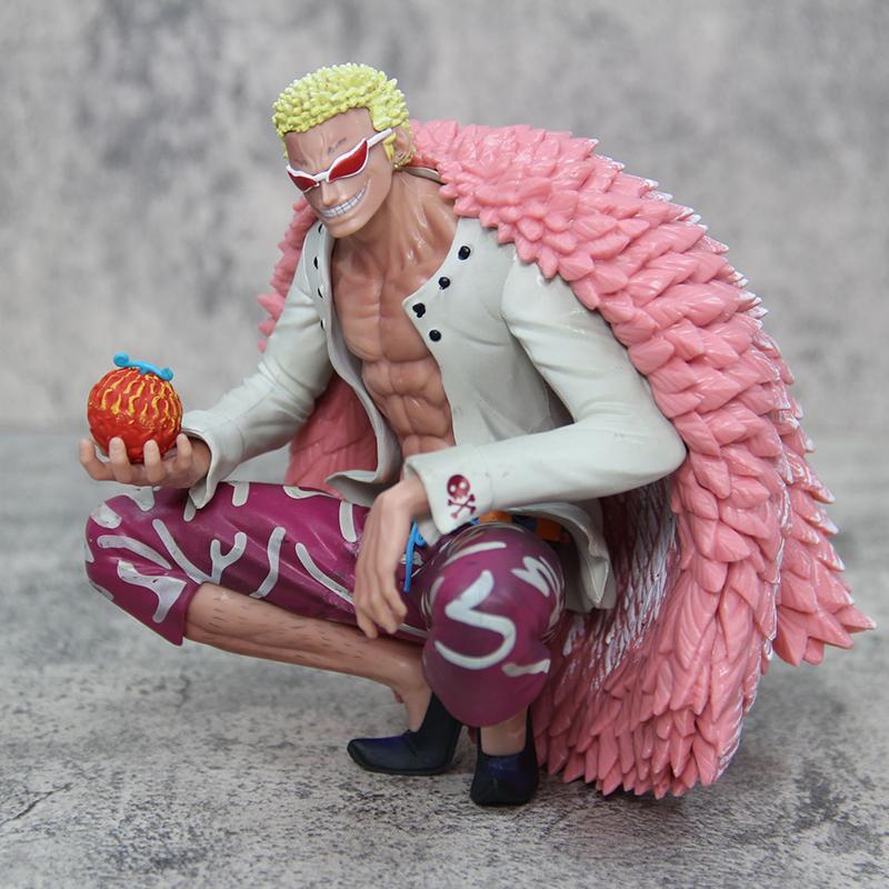 15 см Аниме Фигурки One Piece Ока Ситибукай Донкихот Дофламинго Фигурка Действия ПВХ Коллекция GK Статуя Дьявольского Плода Модель Игрушки