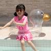 Clear Duck Swimming Ring for Kids Baby Inflatable Pool Float Swim Circle Seat Children's Inflatable Mattress Water Party Toy