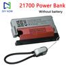 Безпаечный корпус Power Bank на 1*21700, 22,5 Вт Быстрая зарядка, В комплекте Шнурок, Кабель для зарядки Type-C, DIY Корпус для аккумуляторов 21700