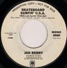 7inch Record JAN BERRY - Skateboard Surfin' U.s.a. (Sidewalk 2020,2020S A&M 1978 US Rock Used