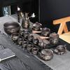 Чайный набор Гаошэн из фиолетовой глины шаг за шагом, набор с золотой росписью, чайник для заваривания чая, бытовой чайник из исинской глины, набор чайных чашек