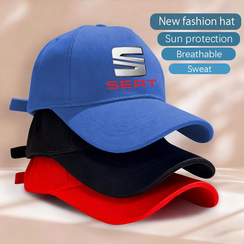 djbf10 Baseball Caps Outdoor Sun Fishing Hats Shade Caps Racing Car Cap For Seat Leon 5f Ibiza 6l 6j Leon 1p Cushion Altea Accessories