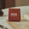 Mini Desk Calendar 2026 Small Standing Flip Weekly Calendar Creative Coil Calendar Planner For Daily Schedule Planning