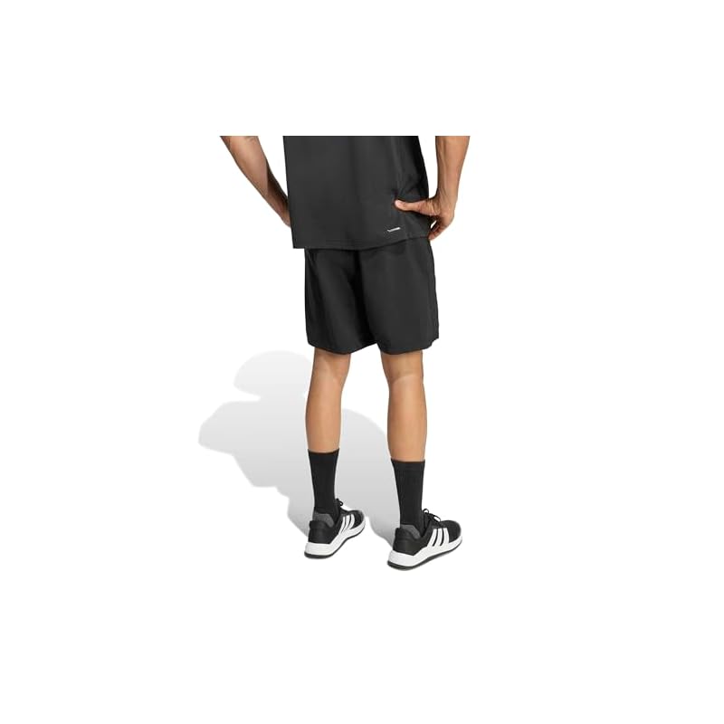 Мужские тканые шорты Adidas WO-ES Base, RK042 Черные (KA3549), Размер L (7 дюймов)