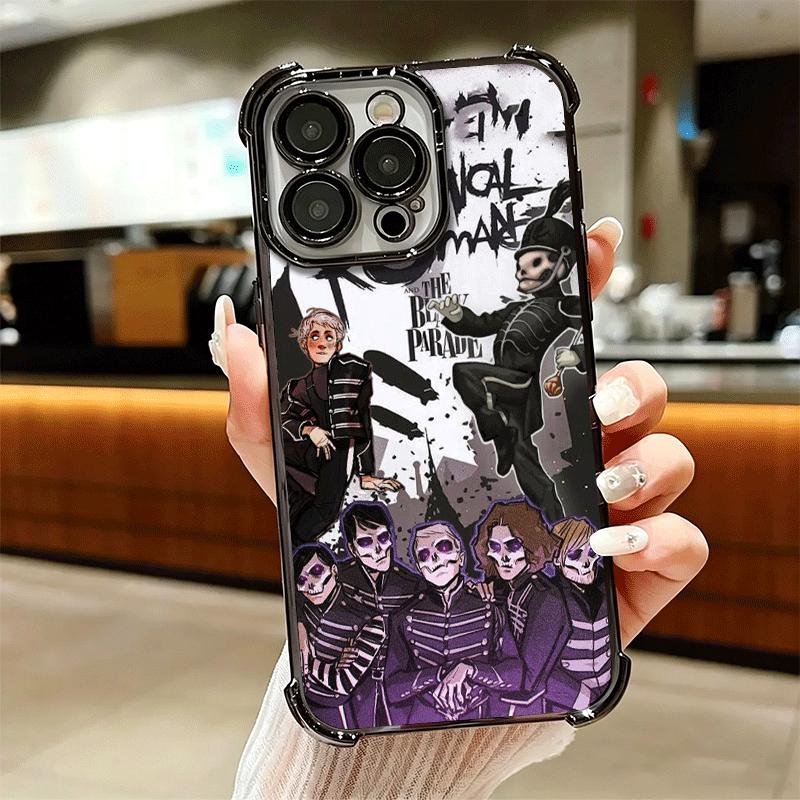 My Chemical Romance MCR Мягкий чехол для телефона для iPhone 15 16 17 Air 14 Pro Max 16E Plus 13 12 Mini Покрытие Защита от падения Fundas