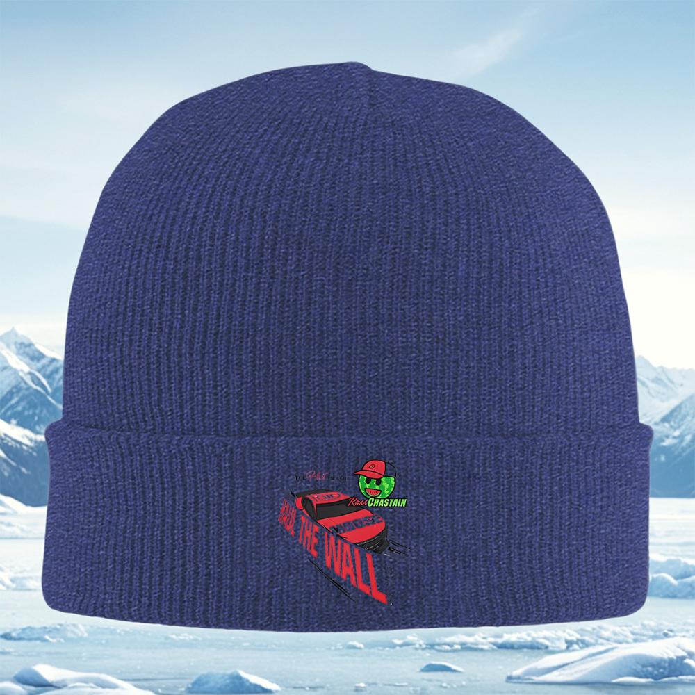 Race car watermelon hat text design Men Women Unisex Knitted Hat Beanie Pullover Cap Winter Thermal Warm Christmas Outdoor Cycli