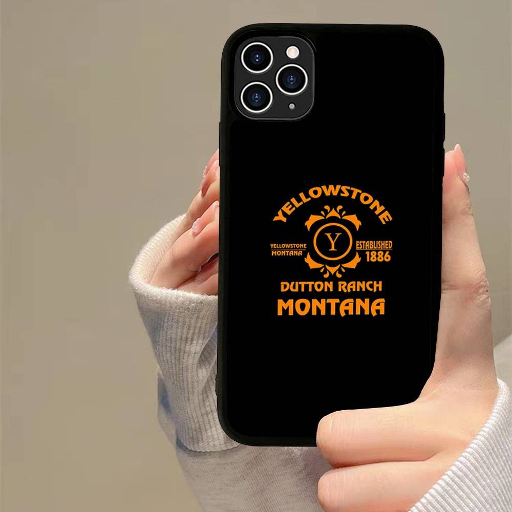 Popular Y-Yellowstone D-Dutton R-Ranch Phone Case For iPhone 16 Pro Max 15 14 Plus 14 13 12 11 17 PC+TPU Cases Back Cover