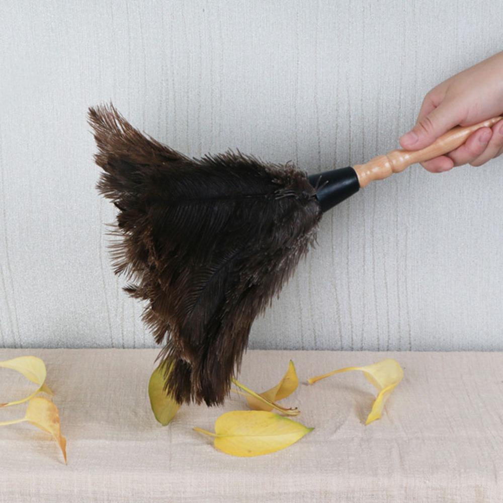 Hand Household Cleaning Tool Ostrich Feather Brush Duster Dust Removal Ostrich Feather Fur Brush
