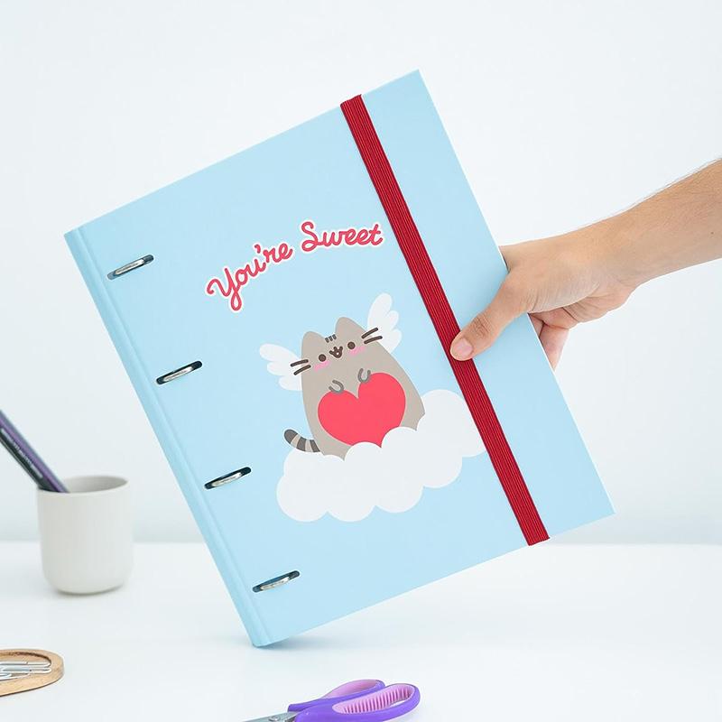 Pusheen - Magnetic notebook / shopping list for the fridge + pencil (10 x 21 )