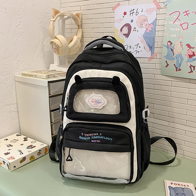 Большая вместимость школьного рюкзака для женщин, рюкзак для учащихся средней школы