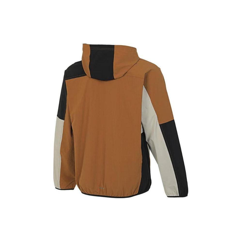 Adidas Свободная куртка с логотипом Color Block Мужская куртка Коричневый Черный Серый JI9816