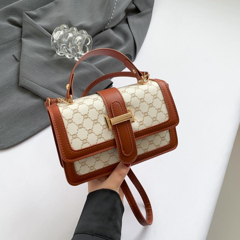 Сумка женская сумка простая и модная сумка через плечо сумка-мессенджер ретро сумка 2024 лето новая мода маленькая квадратная сумка