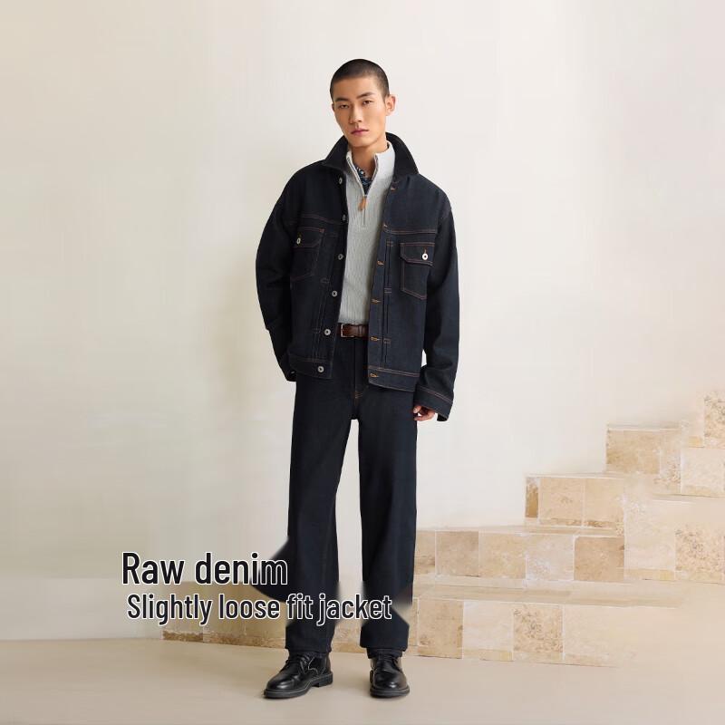 JACK&JONES Men's Autumn Loose Fit Denim Jacket