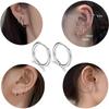 4 пары 8/10/12/14 мм круглые серьги-кольца из нержавеющей стали для женщин золотого цвета крошечные спиральные обручи кольцо-петля для пирсинга ушей