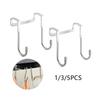1/3/5PCS Cabinet Hooks Multi-Purpose Cabinet Door Dual Hooks for Hanging, Drawers, Closets, Kitchenware, Bags, Towels and Keys,Cabinet Hooks