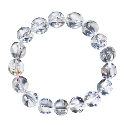 Браслет из кварца Iris Rainbow Crystal 12 мм, натуральный камень Power Stone [Sekki] [b608]