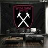 Настенный гобелен West Ham United, эстетичное тканевое одеяло с принтом, подходит для спальни, гостиной и домашнего декора.