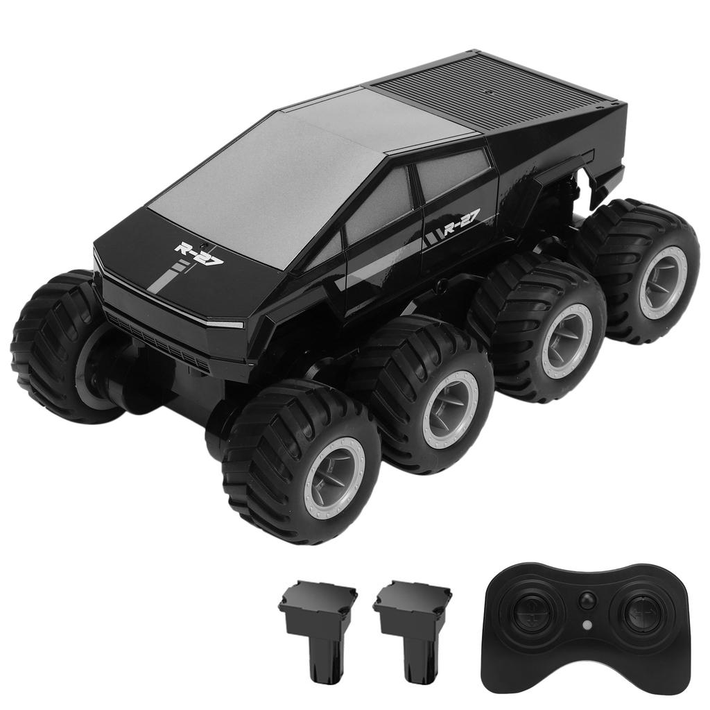 2.4G RC Truck, Remote Control Car for Kids, Water and Land All Terrain Toy, 360 Degrees Rotating 8WD Off Road Vehicle,