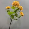 4-Head Faux Hydrangea Tall Stem with Leaves
