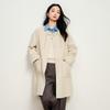 Elva' Island Women's New Chinese Style Button Short Woolen Coat
