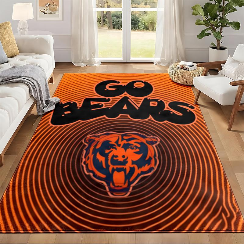 Коврик для входной двери Chicago Bears для гостиной или спальни, Защитный коврик под стул, Офисное украшение, Рождественский подарок, Подарок на день рождения