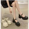 Fashion White Mary Jane Lolita Shoes Japanese Students JK Female High Heel Uniform College Girl Shoes Platform Shoe Ladies Vintage Pumps