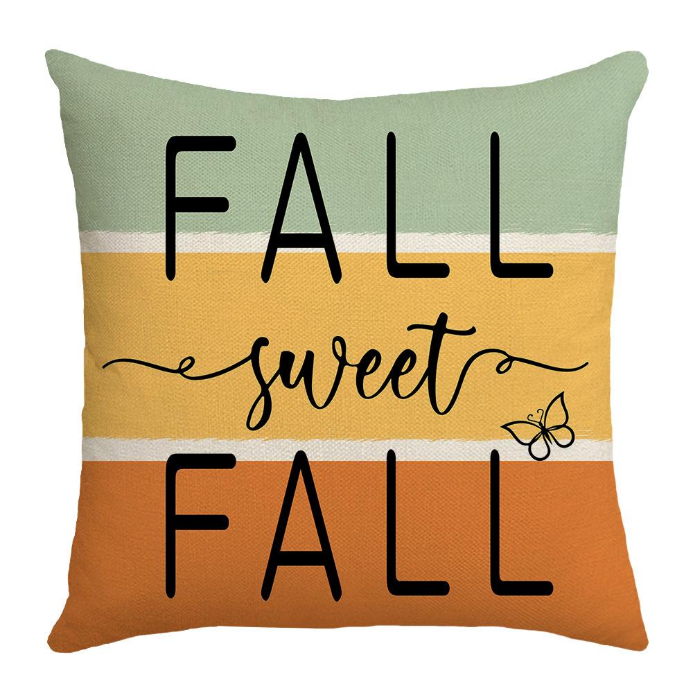 New Literary Maple Leaf Pillow Cover Thanksgiving Decoration Home Sofa Pillow Cover Pillow