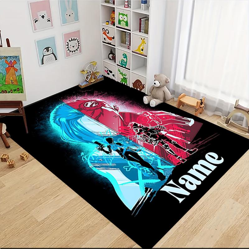 Custom Name Knight's Legend" Carpet Rug Customizable Soft Washable Anti-Slip Home Living Room Sofa Mats Personalized Rug. 0909168