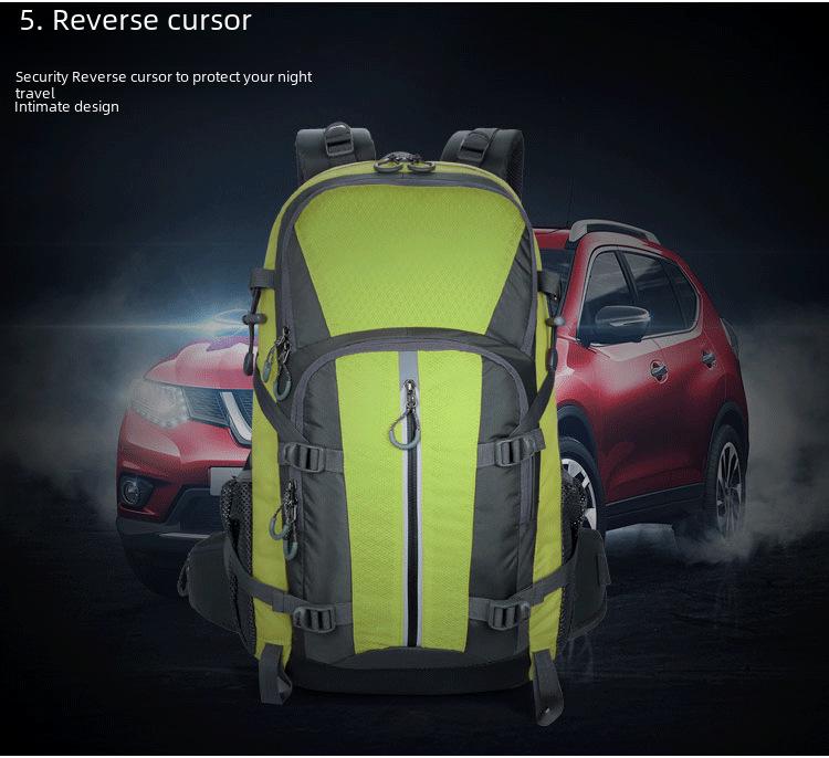 Легкий походный рюкзак из нейлона, 45 л, водонепроницаемый, со светоотражающими полосами, двойная спинка