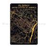Albany NY USA Metal Plaque Poster Pub Plates Custom Wall Party Bar Tin Sign Poster