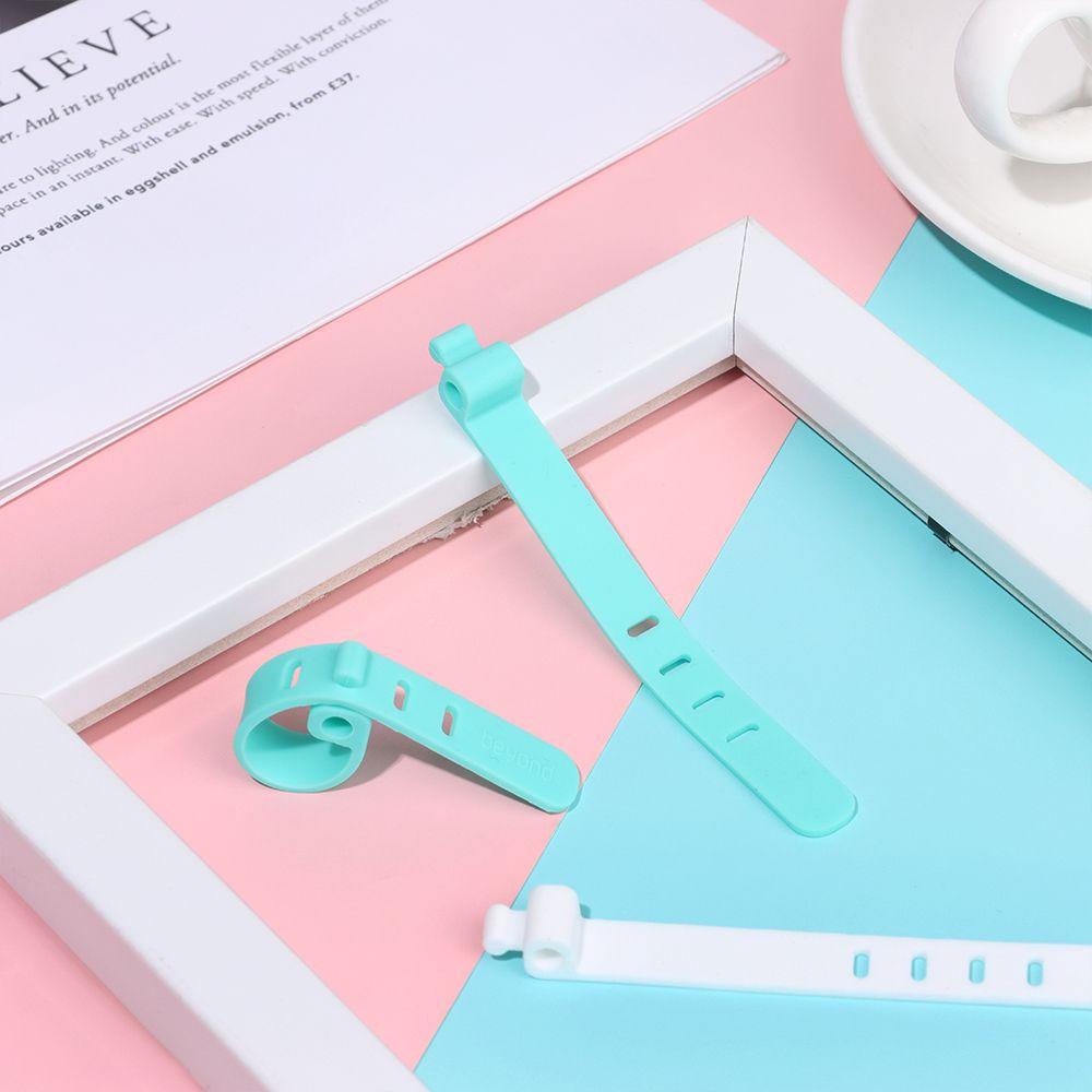 Soft Headphones Storage Holder 4 Holes Cable Winder Earphone Cable Ptotector Cord Clip USB Wire Tie