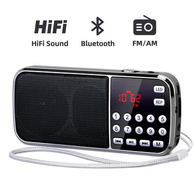 Портативное FM-радио, ручное, карманное, стереодинамик HIFI, погода, Bluetooth, цифровые радиоприемники, перезаряжаемое от USB