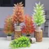 Piceaneoveitchii Mast Artificial With Green Plants For Indoor Garden Decor