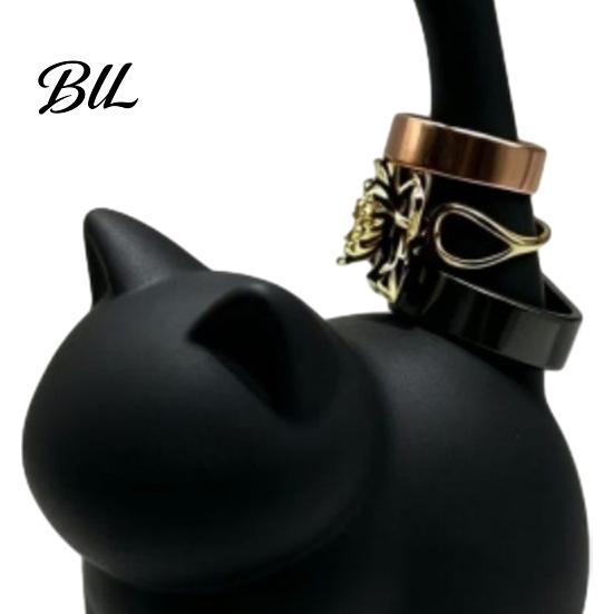 Compact Jewelry Organizer Cute Cat Ring Holder, Minimalist Stand for Bedroom Dressing Practical Storage Gift Table, Decorative Sitting Rings