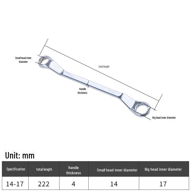 Двусторонний хромированный многофункциональный ключ