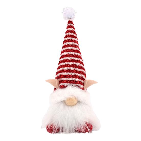 Светящийся Рождественский Гном Ручной Работы Плюшевый Скандинавский Шведский Томте Светящийся Санта Эльф Игрушка для Зимнего Настольного Декора Многоярусного Подноса Внутренний Рождественский Декор