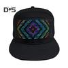 LED Pixel Screen Cap RGB Colorful LED Screen Cap App Connection Detachable Screen USB Charging Display Message Hat Adjustable Buckle Event Party Hat