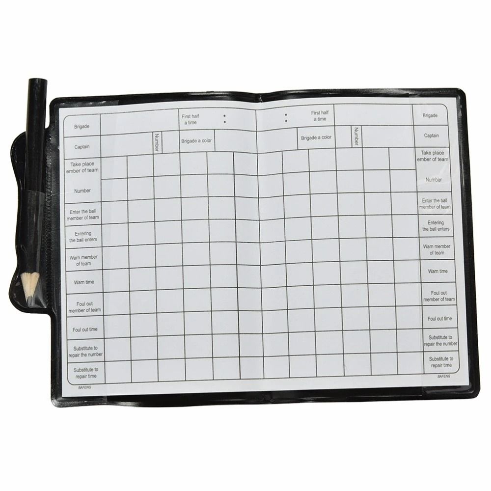 Красная Карточка Карточка Футбольного Рефери. Листы с результатами. Книга Футбольного Рефери. Школьные Спортивные Состязания.