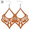 Craft Wood Earrings Bohemian Dangle Earrings Pendant Earring Making African