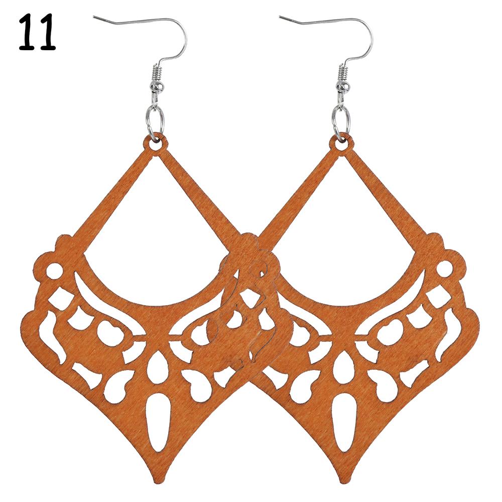 Craft Wood Earrings Bohemian Dangle Earrings Pendant Earring Making African