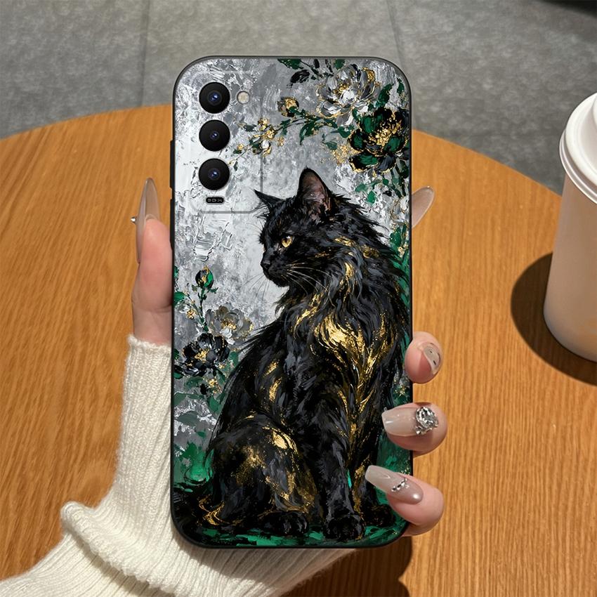 Чехол для Tecno Camon 18 Premier 18P 18T 18i Золотая Лошадь Мягкий Матовый Силикон Ударопрочный Чехол для Телефона Для Tecno Camon18 Задняя Крышка