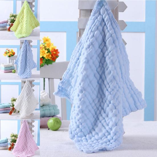Soft Cotton Baby Infant Newborn Bathing Towel Washcloth Feeding Wipe Cloth