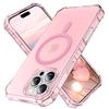 Магнитный для чехла iPhone 16/15/14/13/12 Pro Max Тонкий Полупрозрачный Матовый Ударопрочный [Совместим с магнитным][Защита от пожелтения]