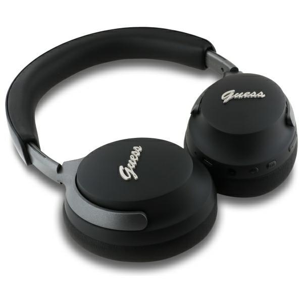 Guess Słuchawki Nauszne Bluetooth Anc    Gubhc22Psfcsmk Czarny/Black Metal Script Logo