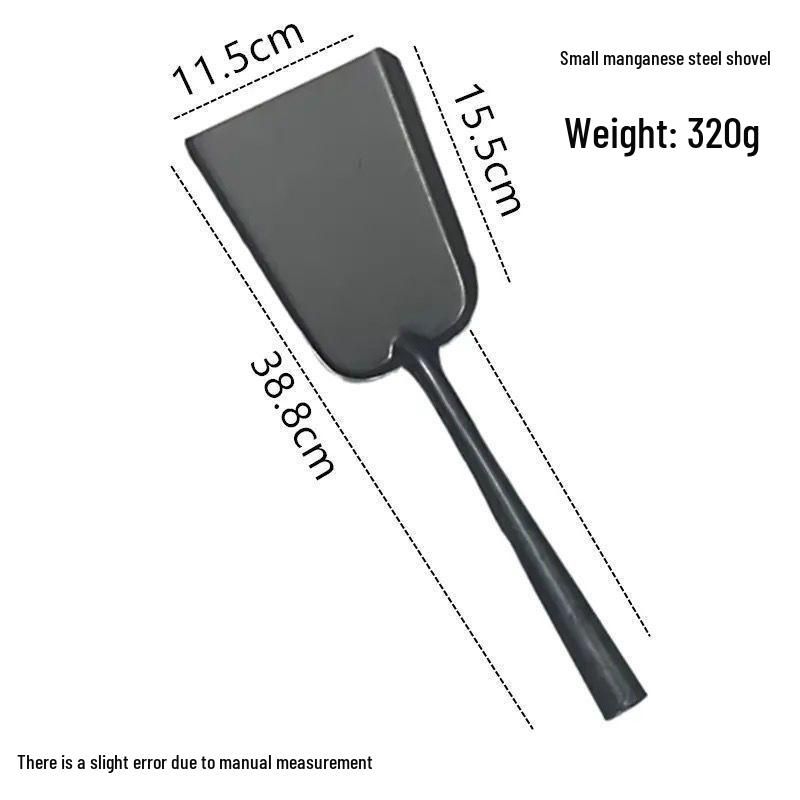 Компактная железная лопата с длинной ручкой для домашних животных, огня и бытового использования